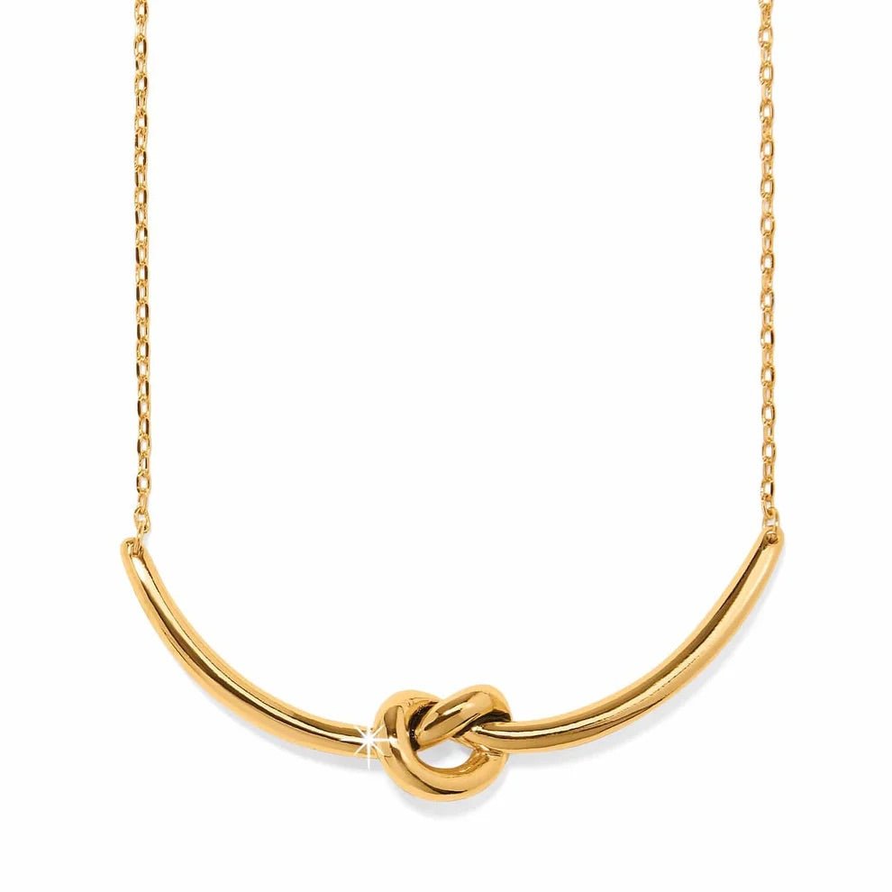 Interlok Single Knot Gold Necklace JM7716 - She Chester