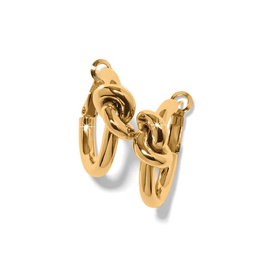 Interlok Single Knit Gold Hoops JA0133