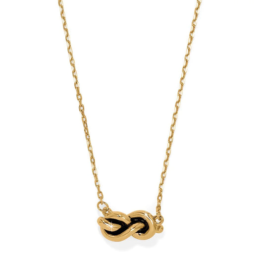 Interlok Single Knot Petite Gold Necklace JM7727