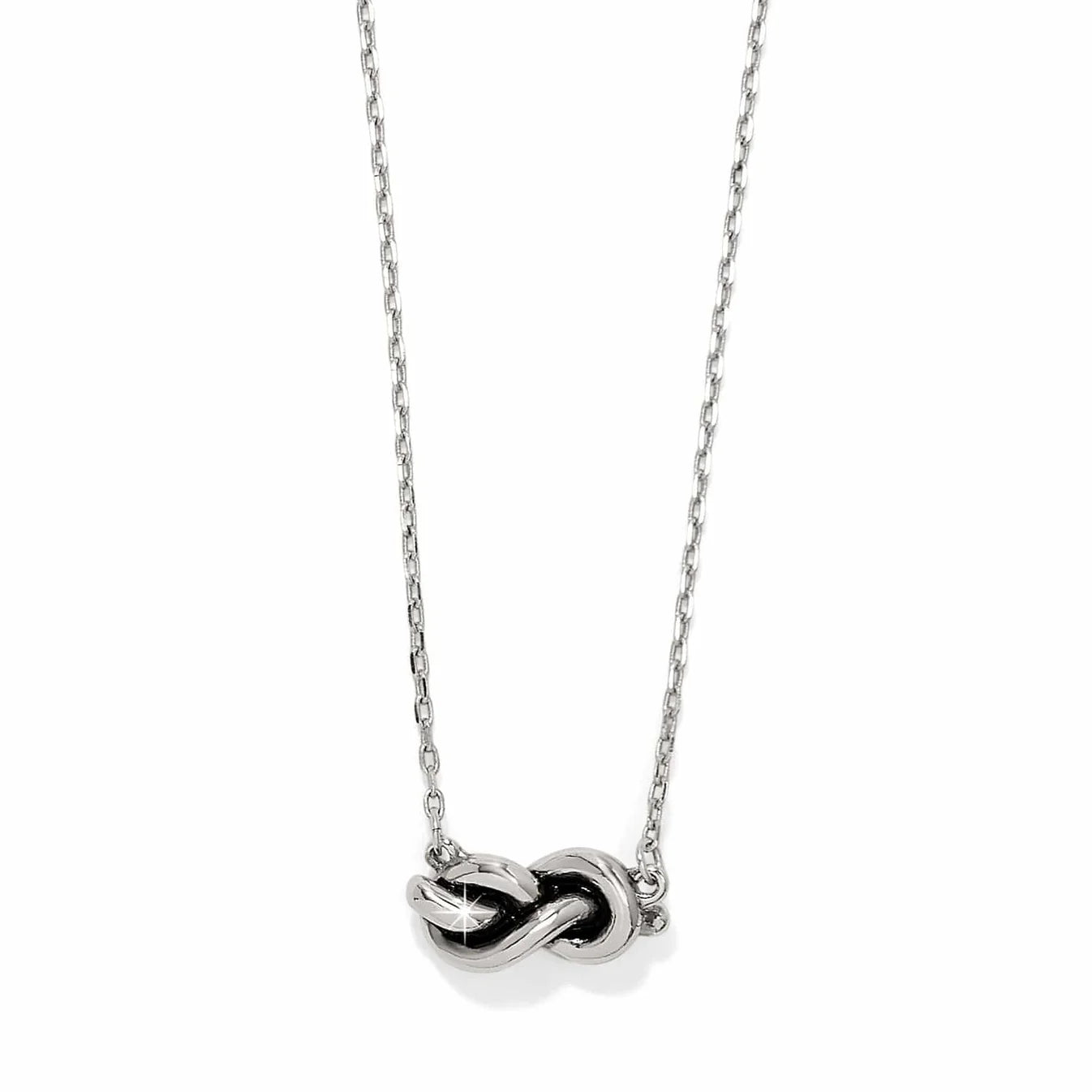 Interlok Single Knot Petite Silver Necklace JM7726