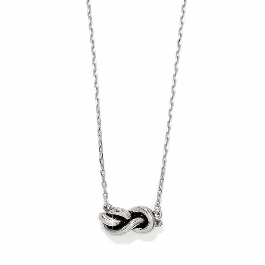 Interlok Single Knot Petite Silver Necklace JM7726