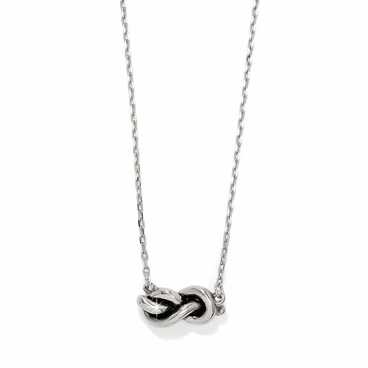 Interlok Single Knot Petite Silver Necklace JM7726 - She Chester