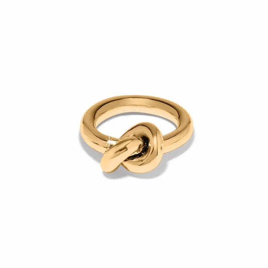 Interlok Single Knot Gold Ring J63281