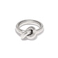 Interlok Single Knot Silver Ring J63280