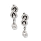 Interlok Single Knot Silver Drop Earrings JA0135 - She Chester