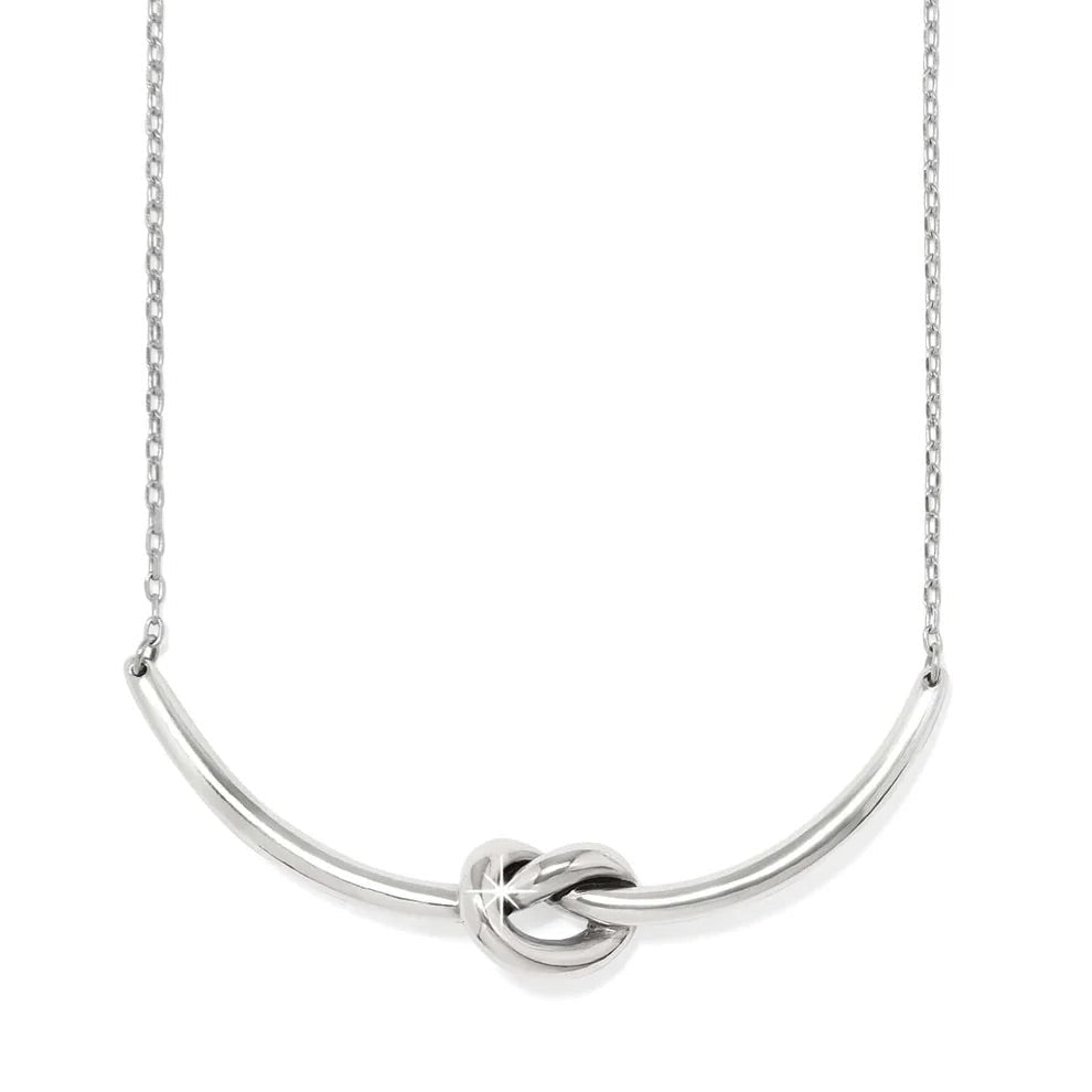 Interlok Single Knot Silver Necklace JM7717 - She Chester