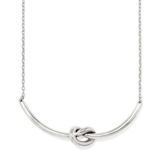 Interlok Single Knot Silver Necklace JM7717 - She Chester