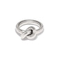 Interlok Single Knot Silver Ring J63280 - She Chester