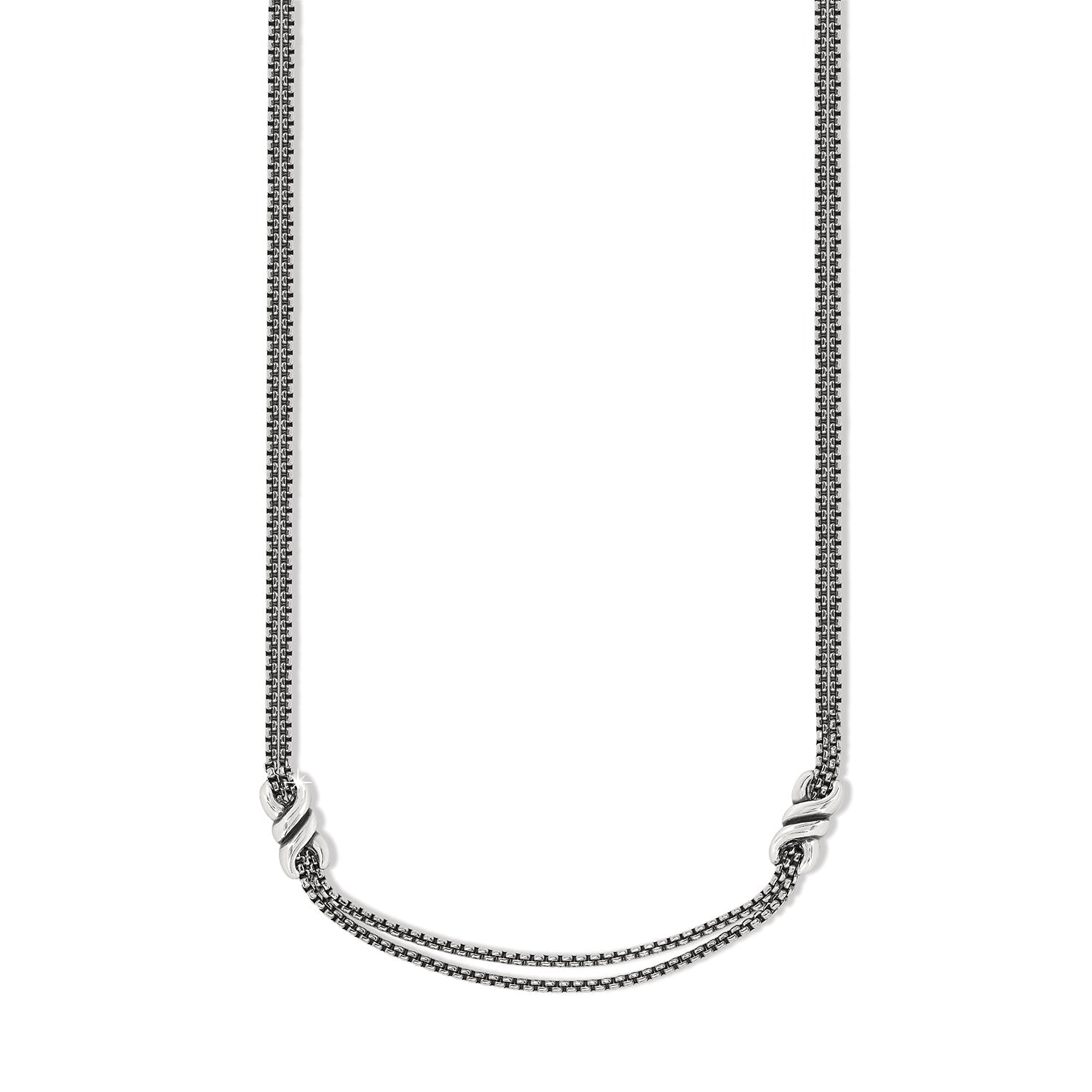 Interlok Twist Double Necklace - JM7538 - She Chester