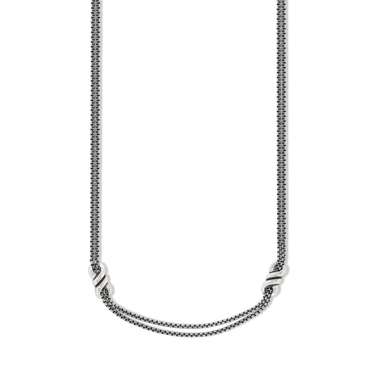 Interlok Twist Double Necklace - JM7538 - She Chester