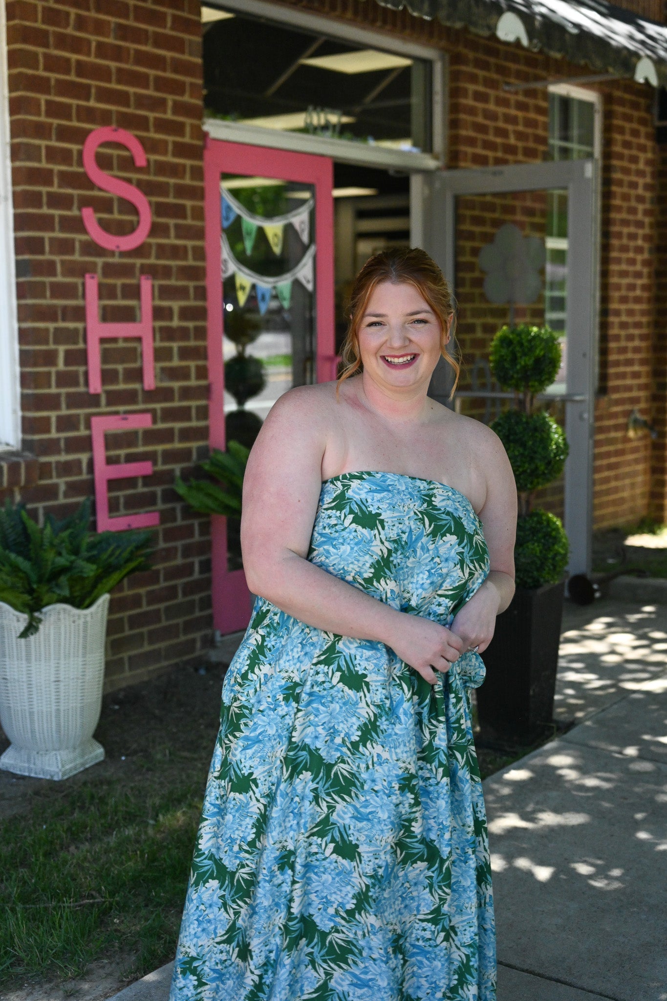 Isabelle Floral Strapless Maxi - She Chester