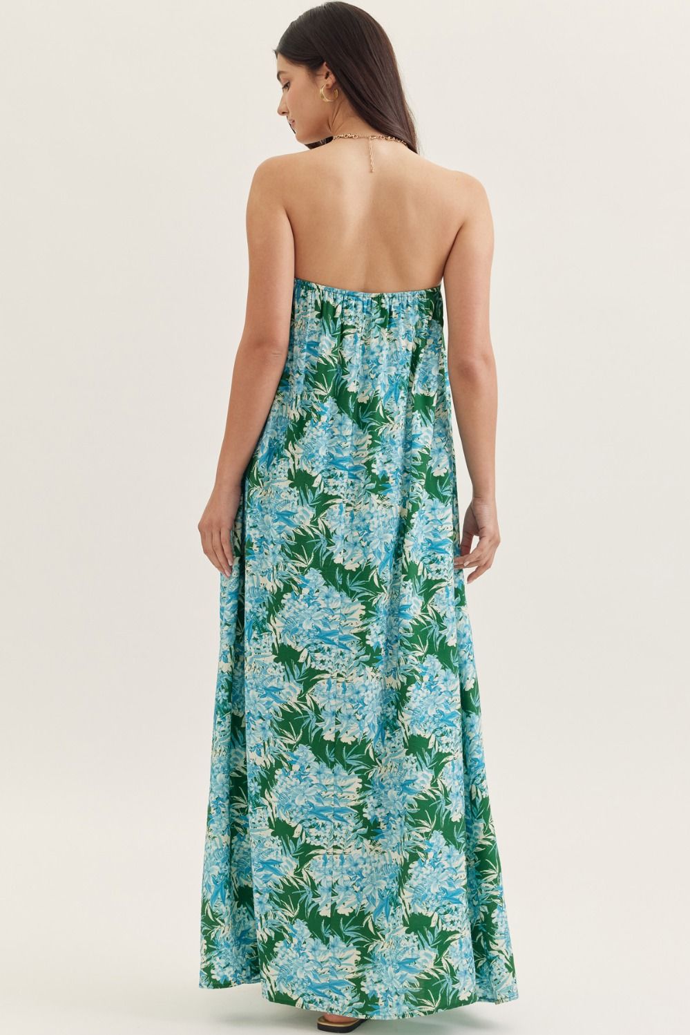 Isabelle Floral Strapless Maxi - She Chester