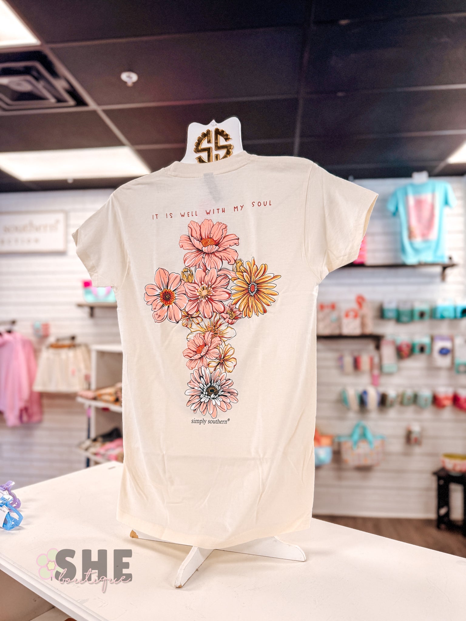 It is Well Cross SS Tee - She Chester