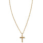 Jada Cross Short Necklace Gold Metal - She Chester