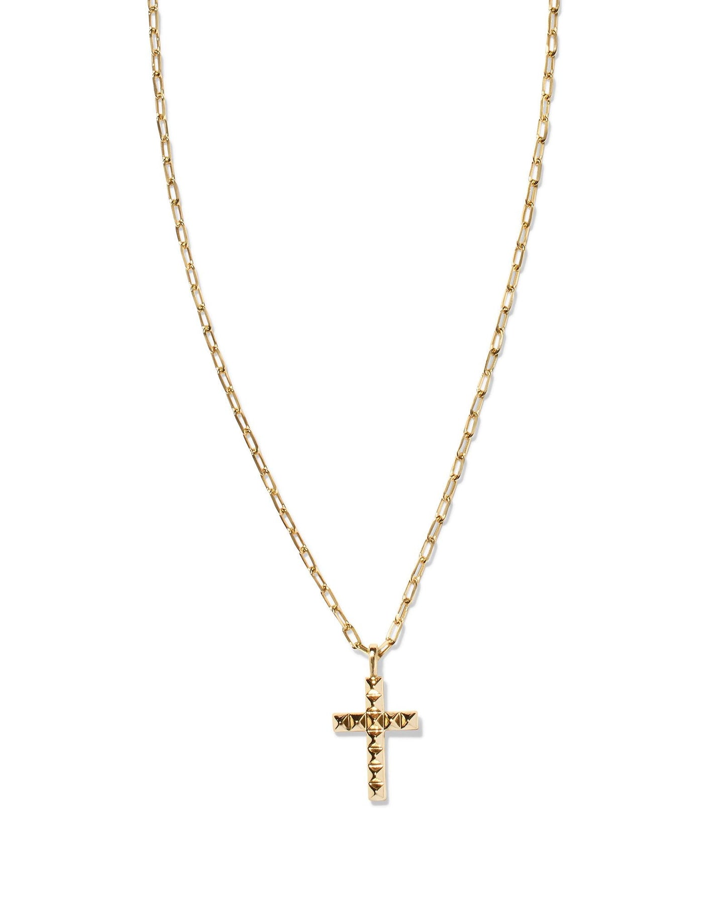 Jada Cross Short Necklace Gold Metal - She Chester