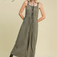 Janet Tie Waist Olive Jumpsuit - She Chester