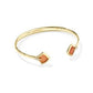 Joelle Cuff Bracelet Gold Papaya MOP - She Chester