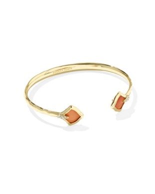 Joelle Cuff Bracelet Gold Papaya MOP - She Chester