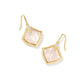 Joelle Drop Earrings Gold Ivory MOP - She Chester