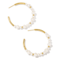 Jovie Beaded Hoop Pearl - She Chester