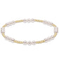 Classic Joy Pattern Pearl 4mm Bead Bracelet