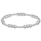 Classic Joy Pattern 5mm Bead Bracelet - Silver