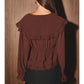 Julianne Lace Chocolate Top - She Chester