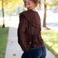 Julianne Lace Chocolate Top - She Chester