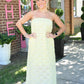 Juliet Lemon Lace Maxi - She Chester