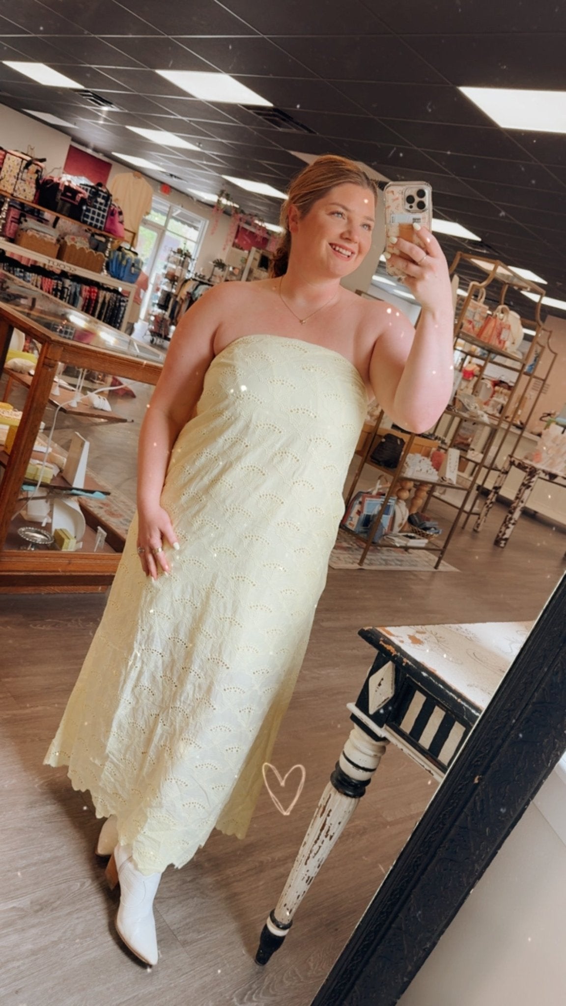 Juliet Lemon Lace Maxi - She Chester