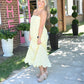 Juliet Lemon Lace Maxi - She Chester
