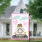 Just Married Car with Garland Garden Flag - She Chester
