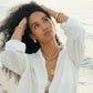 Kane Dome Drop Gold Earring - She Chester