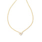 Katie Heart Short Pendant Gold CZ - She Chester