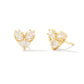Katy Heart Stud White CZ - She Chester