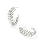 Kayla Hoop Earring Rhodium Metal - She Chester