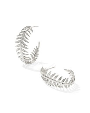 Kayla Hoop Earring Rhodium Metal - She Chester