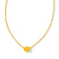 Cailin Pendant Necklace Gold Golden Yellow Crystal