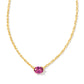 Cailin Pendant Necklace Gold Purple Crystal