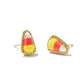 CANDY CORN STUD EARRINGS GOLD CANDY CORN MAGNESITE