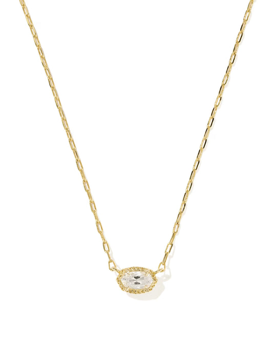 Mini Luxe Elle Gold CZ Necklace