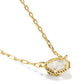 Mini Luxe Elle Gold CZ Necklace