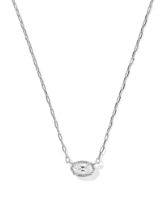 Mini Luxe Elle Rhod CZ Necklace