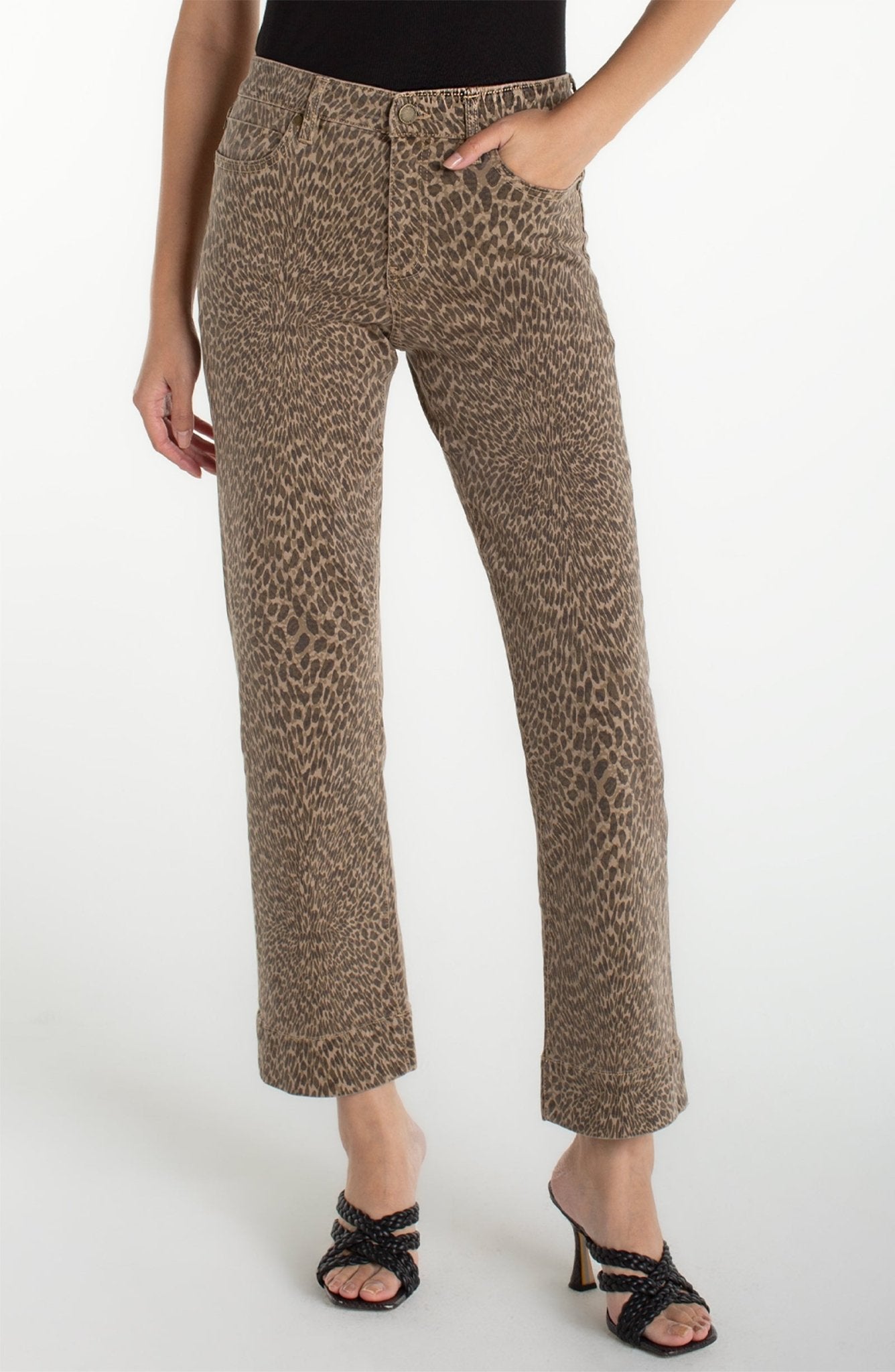 Kennedy Stride Leopard Jeans - She Chester