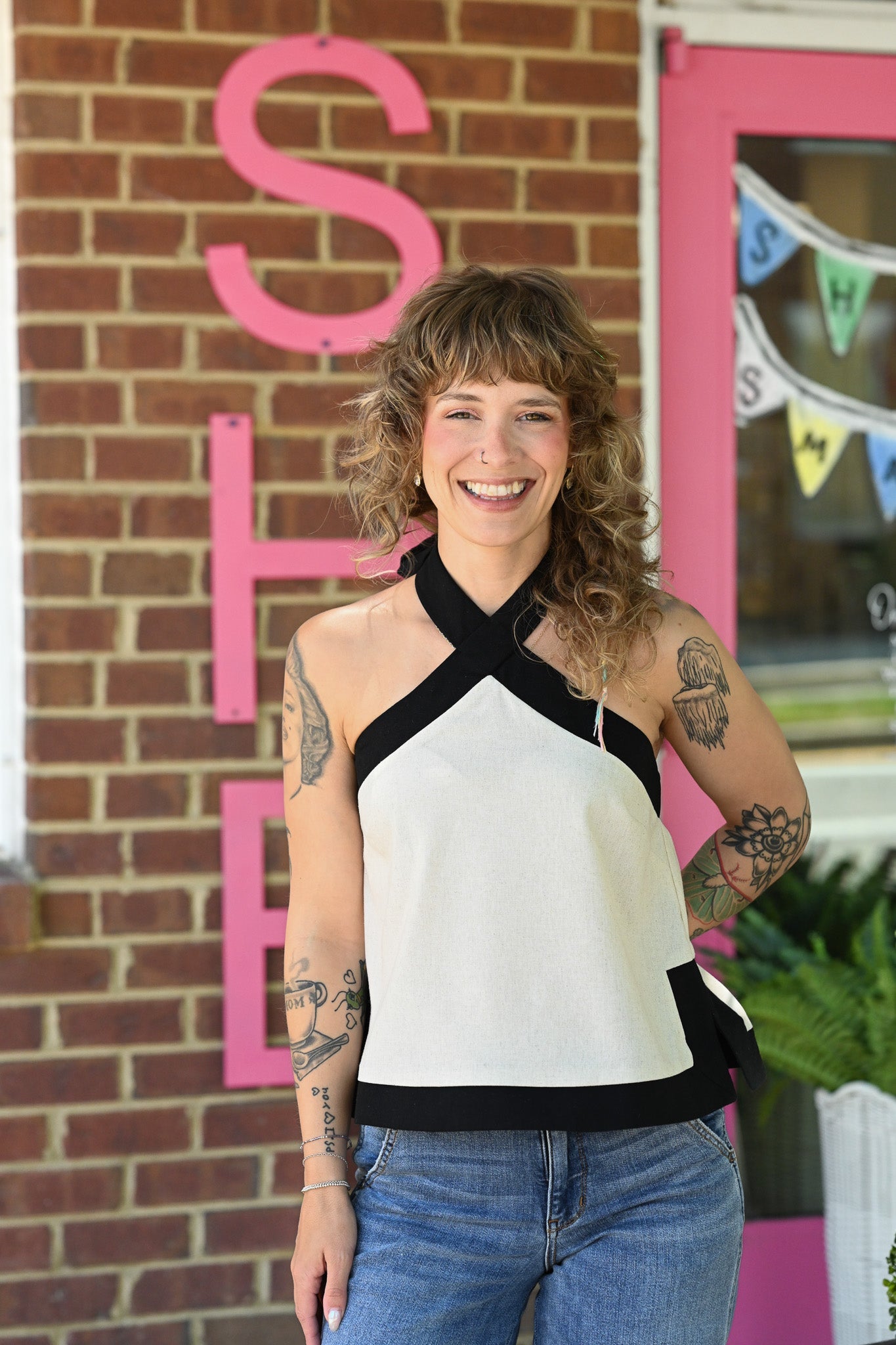 Kennedy Tie Halter Top - She Chester