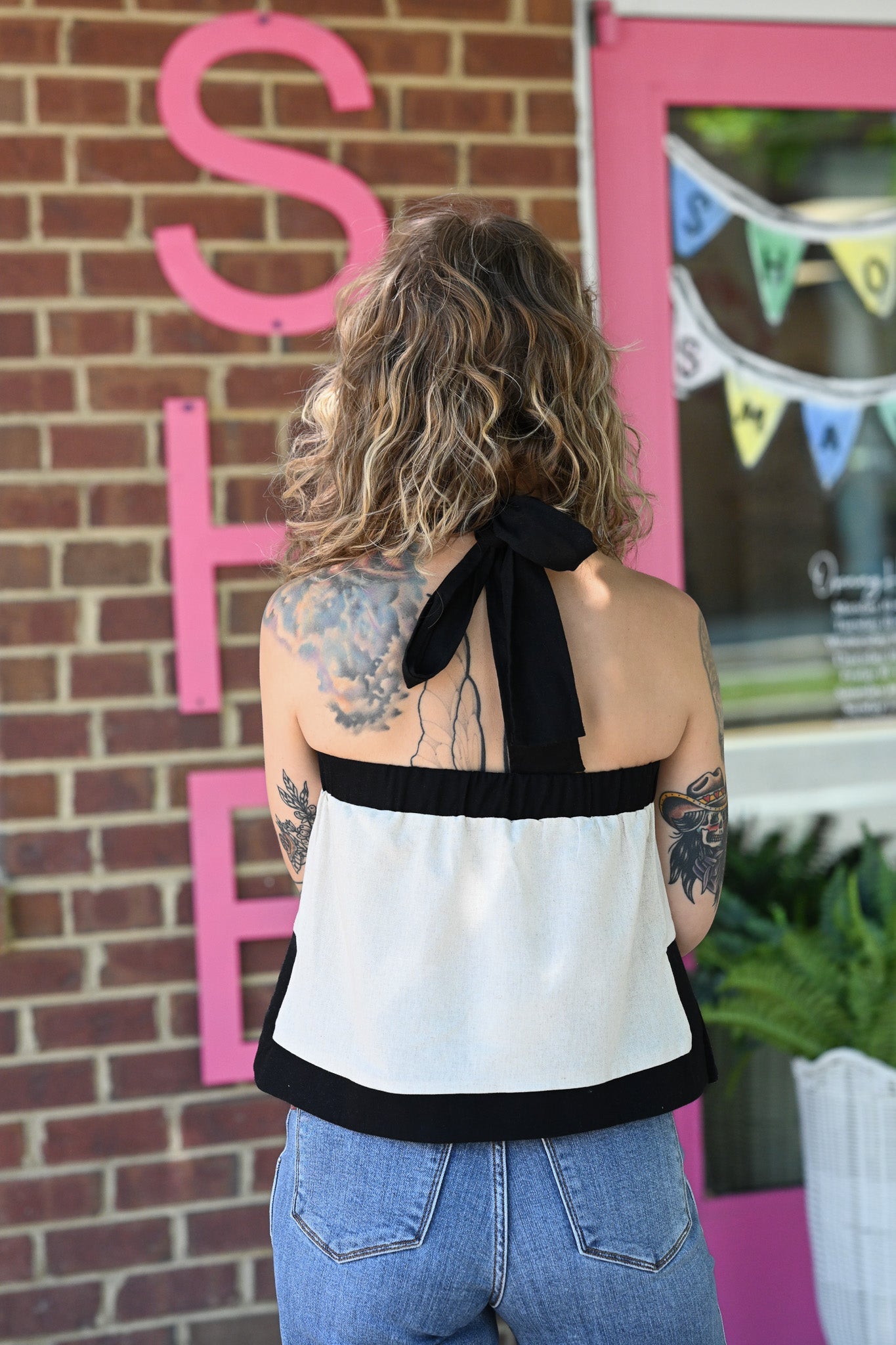 Kennedy Tie Halter Top - She Chester
