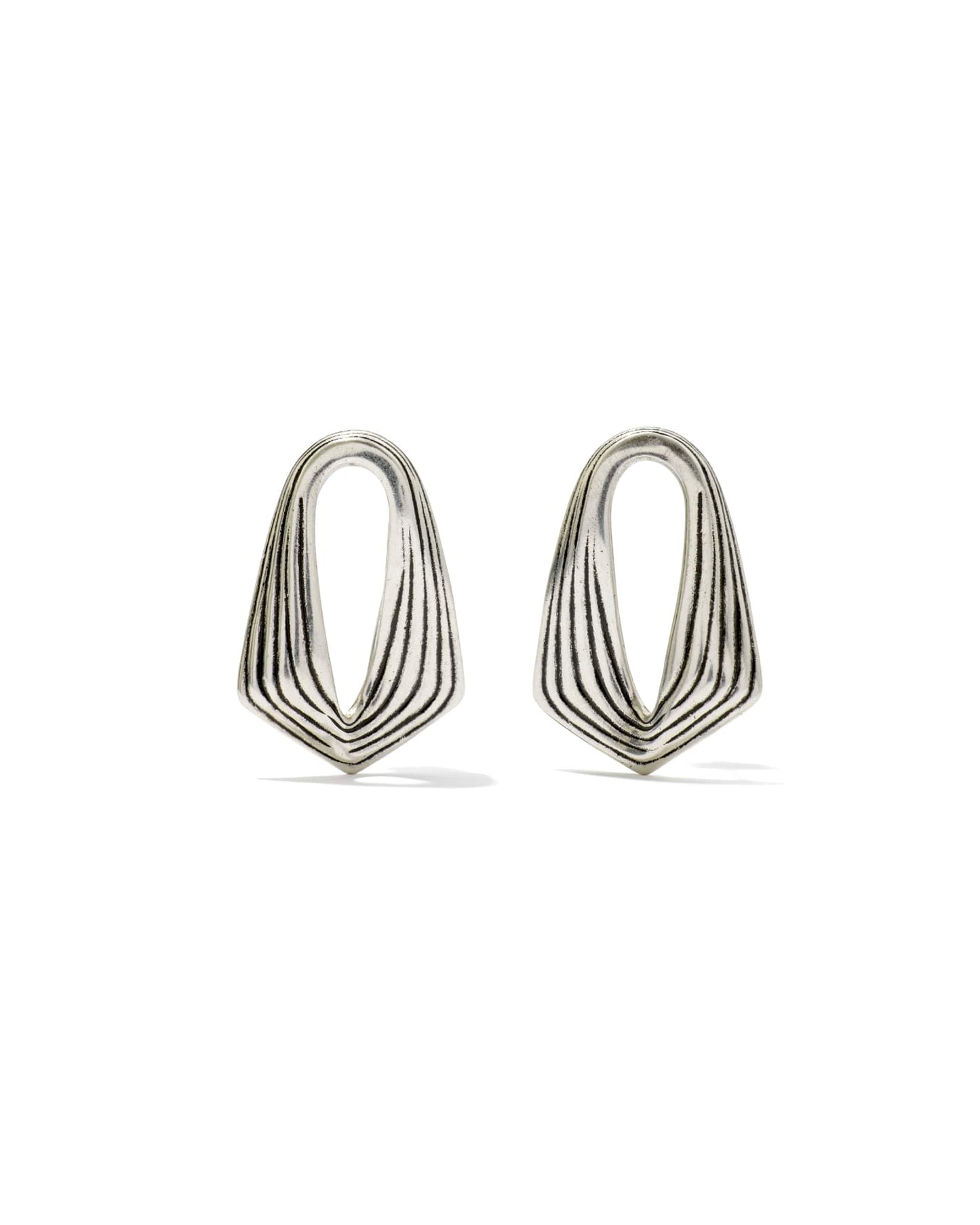 KIRA STUD EARRINGSVINTAGE SILVER - She Chester