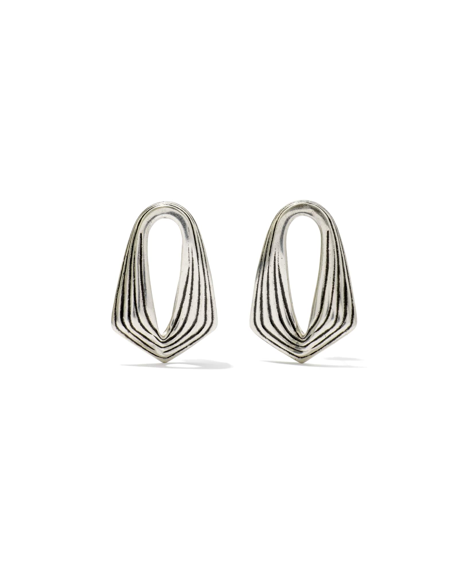 KIRA STUD EARRINGSVINTAGE SILVER - She Chester