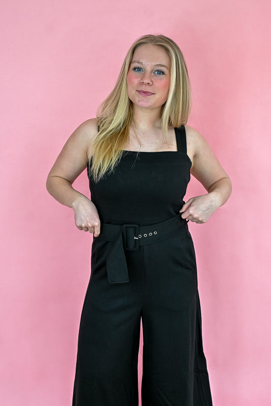 Harriett Soft Black Jumpsuit