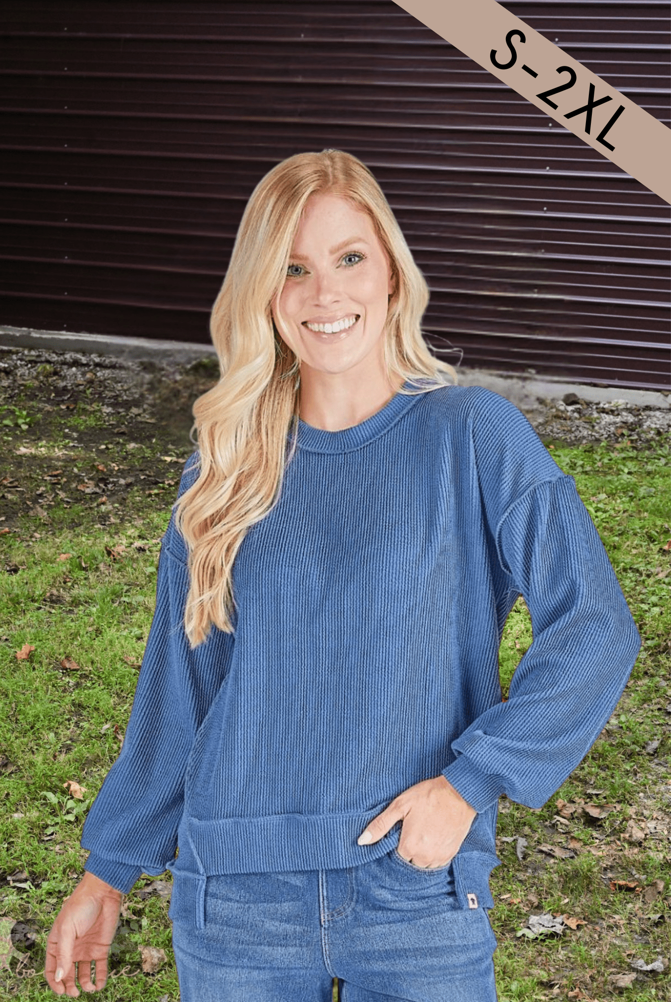 Knit Amber Pullover - Dark Blue - She Chester